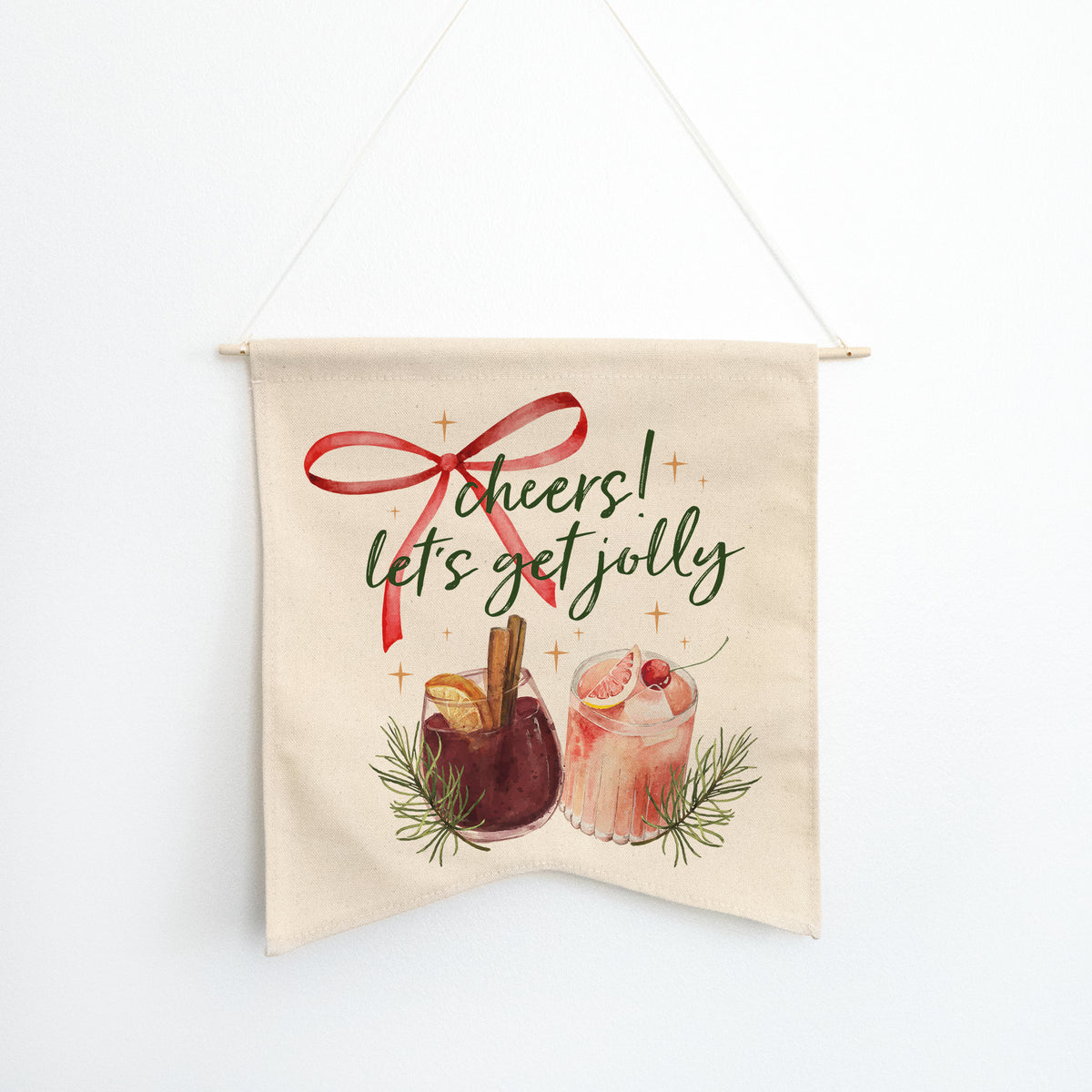 Cheers To Being Jolly Wall Hang