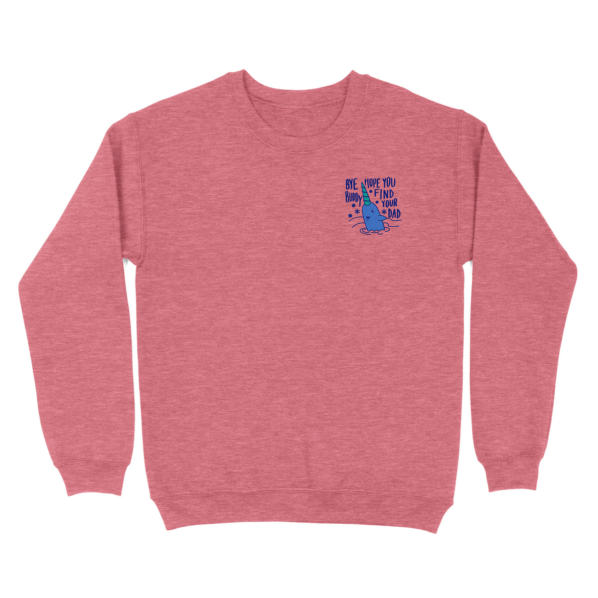 Christmas Whale Embroidered Sweatshirt