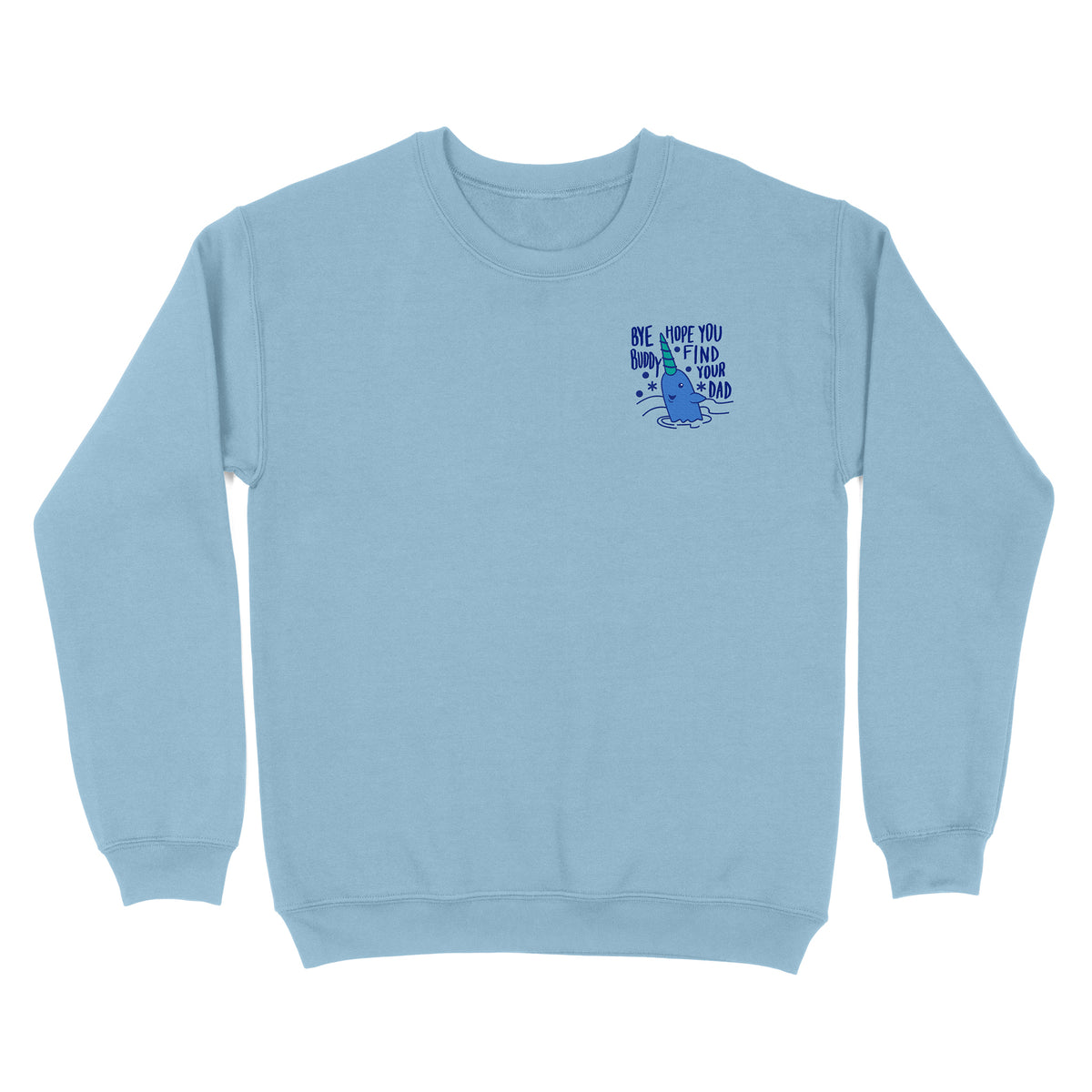 Christmas Whale Embroidered Sweatshirt