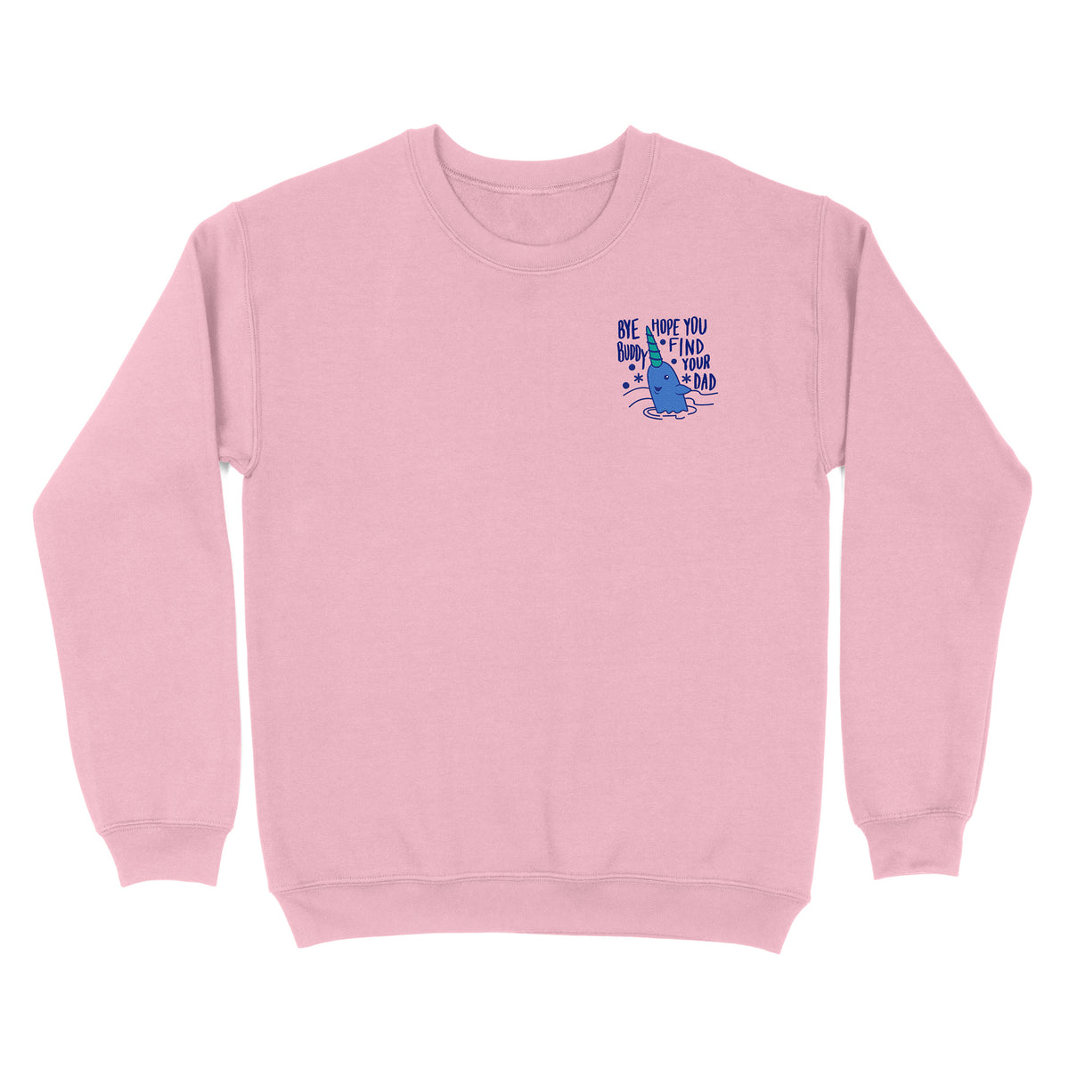 Christmas Whale Embroidered Sweatshirt