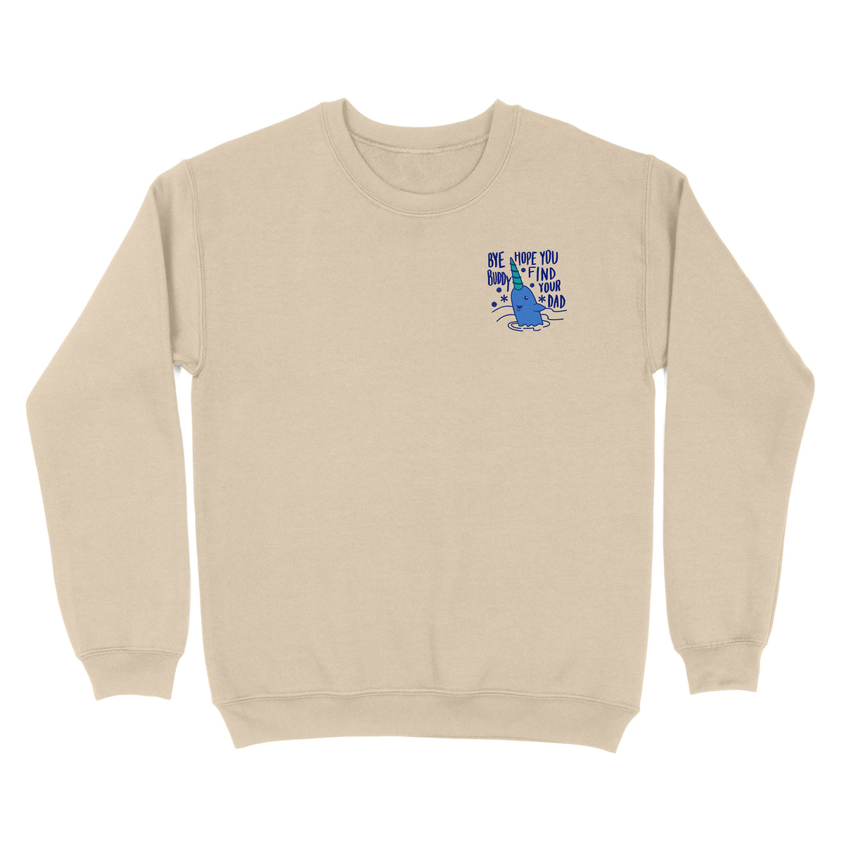 Christmas Whale Embroidered Sweatshirt