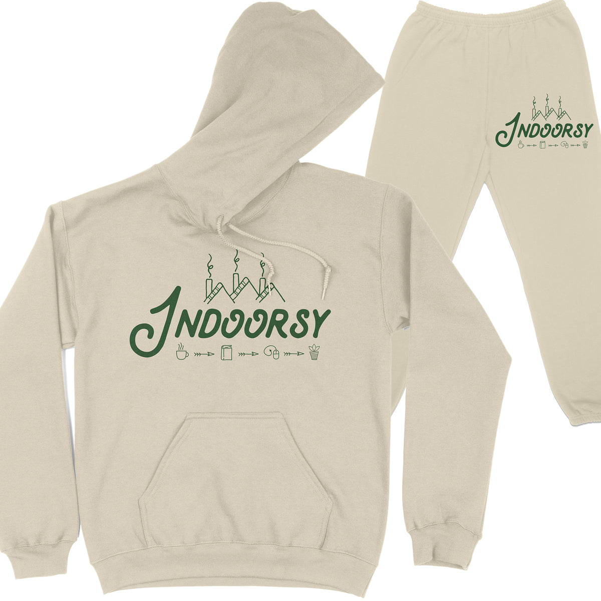 Club Indoorsy Heavy Blend Sweat Set Hoodie