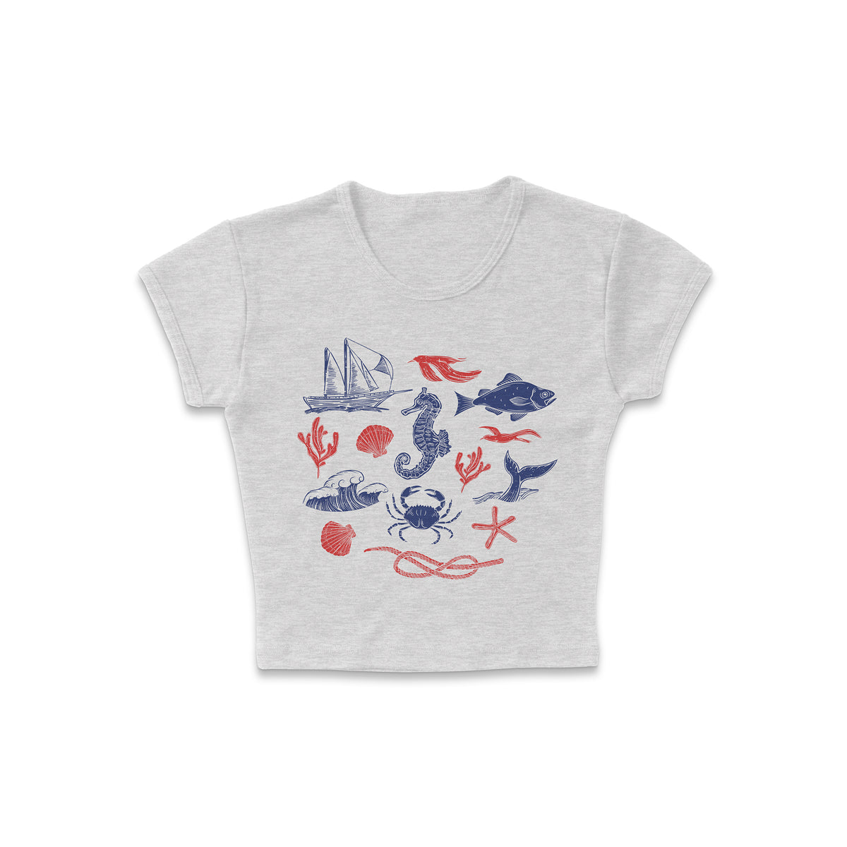 Coastal Doodles Micro Rib Baby Tee