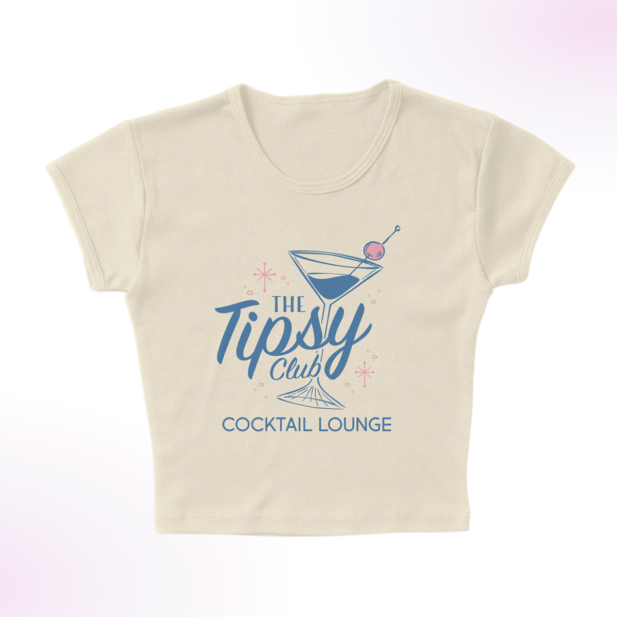Bubbly Dainty Cocktail Micro Rib Baby Tee