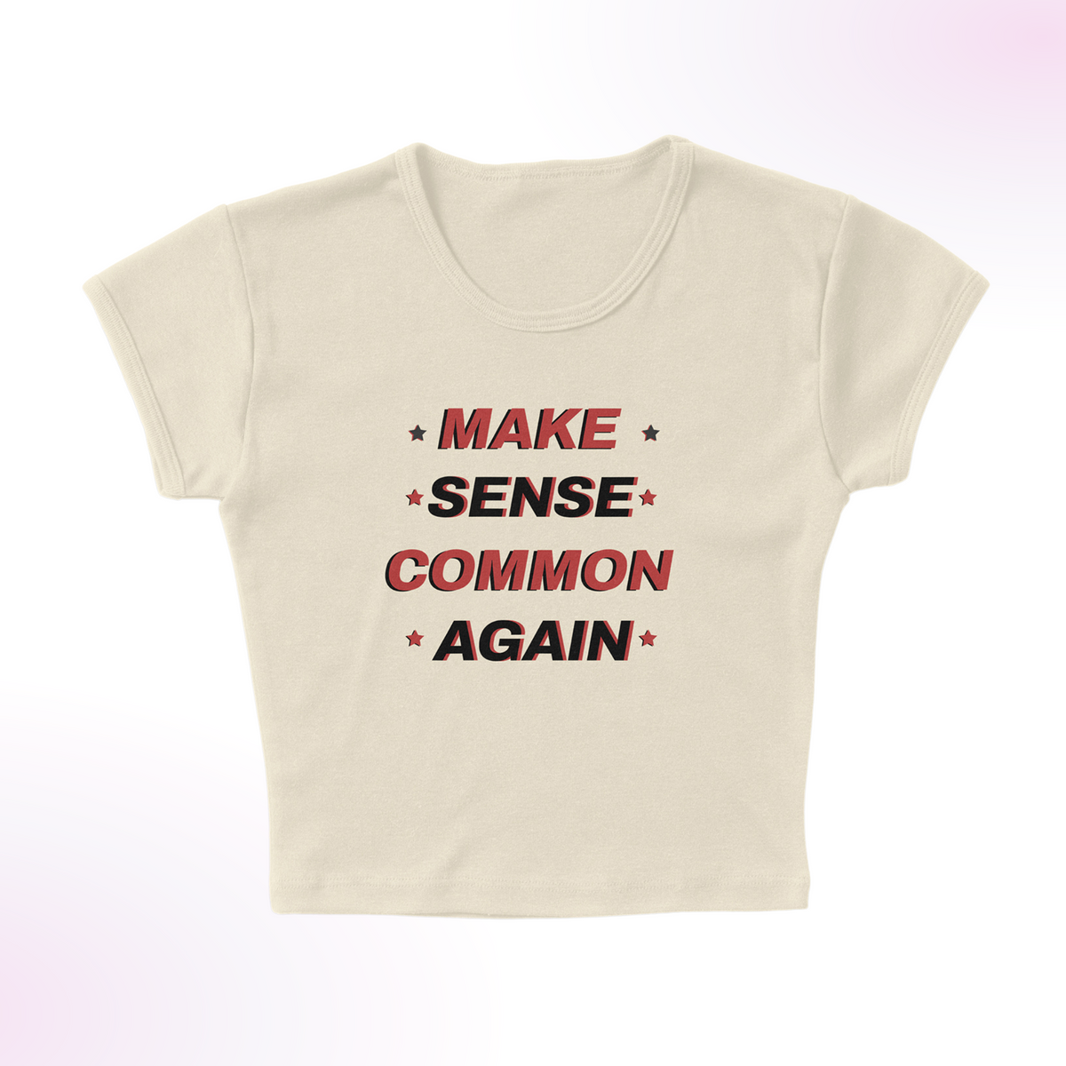 Not So Common Sense Micro Rib Baby Tee