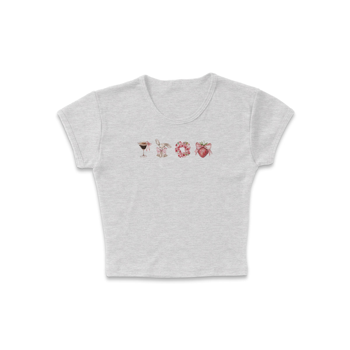 Coquette Row Micro Rib Baby Tee