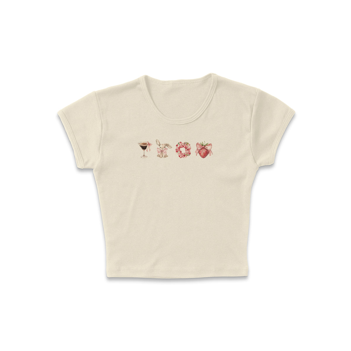 Coquette Row Micro Rib Baby Tee