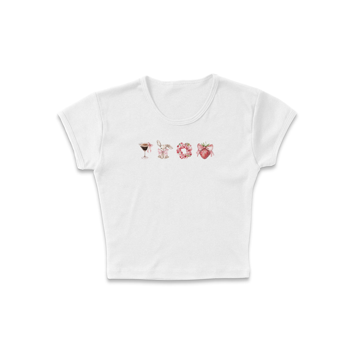 Coquette Row Micro Rib Baby Tee