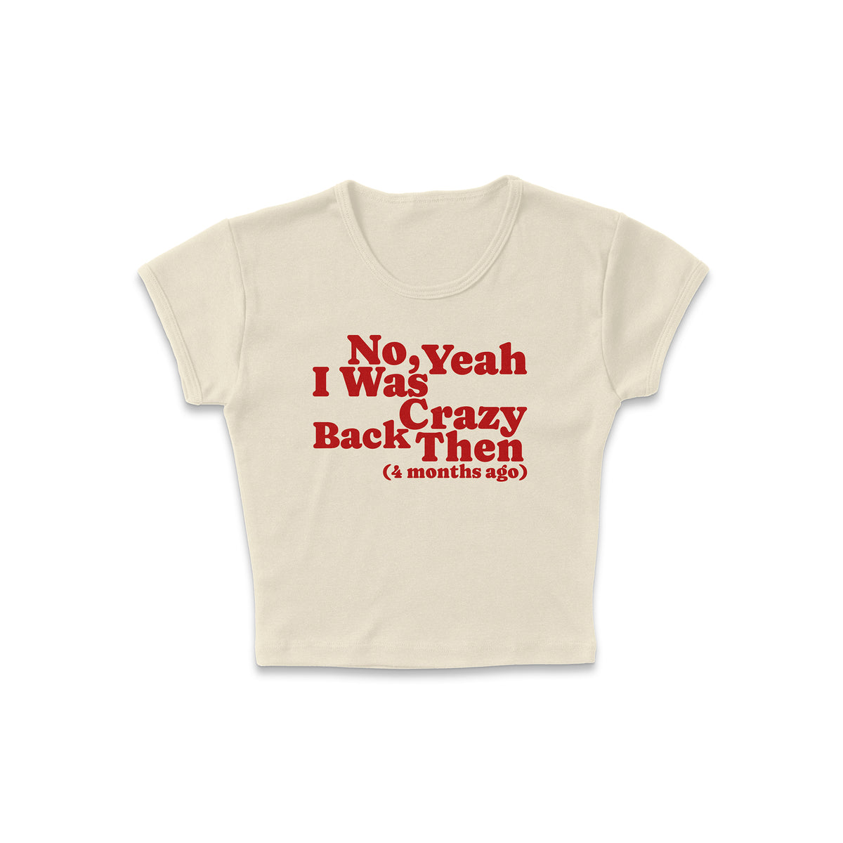 Crazy Back Then Micro Rib Baby Tee