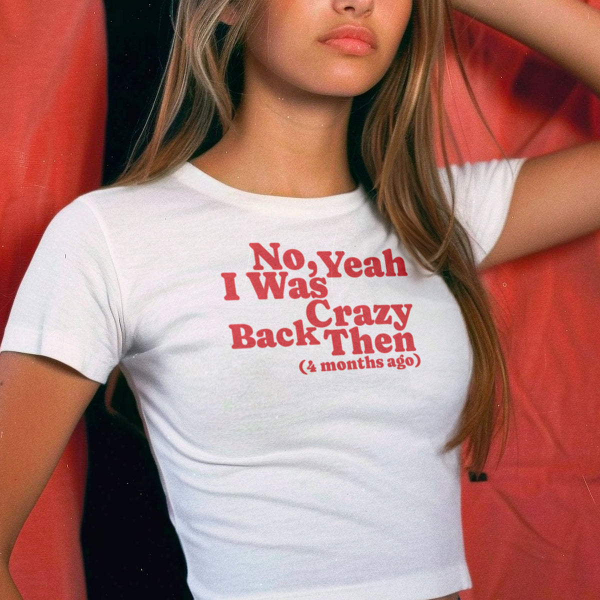 Crazy Back Then Micro Rib Baby Tee