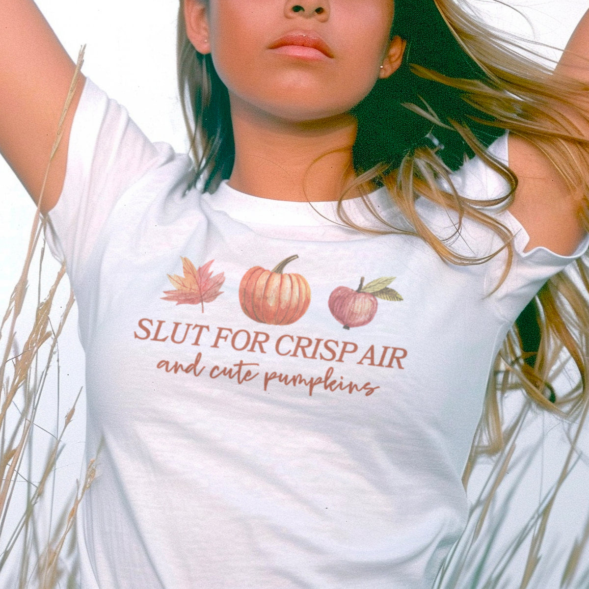 Crisp Air Lover Micro Rib Baby Tee