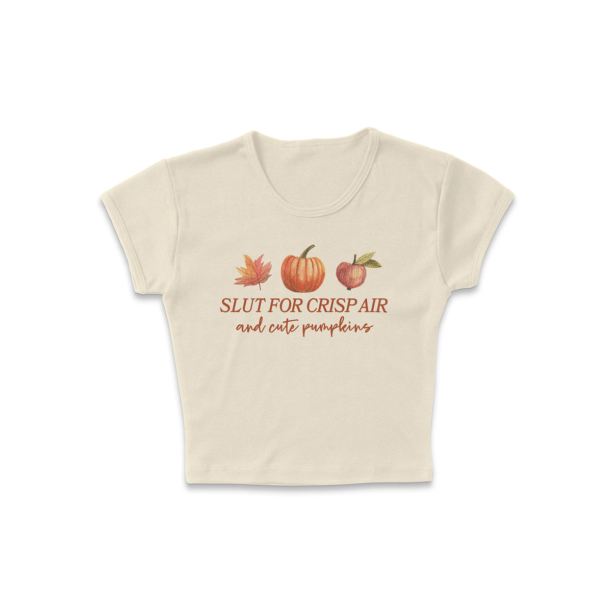 Crisp Air Lover Micro Rib Baby Tee