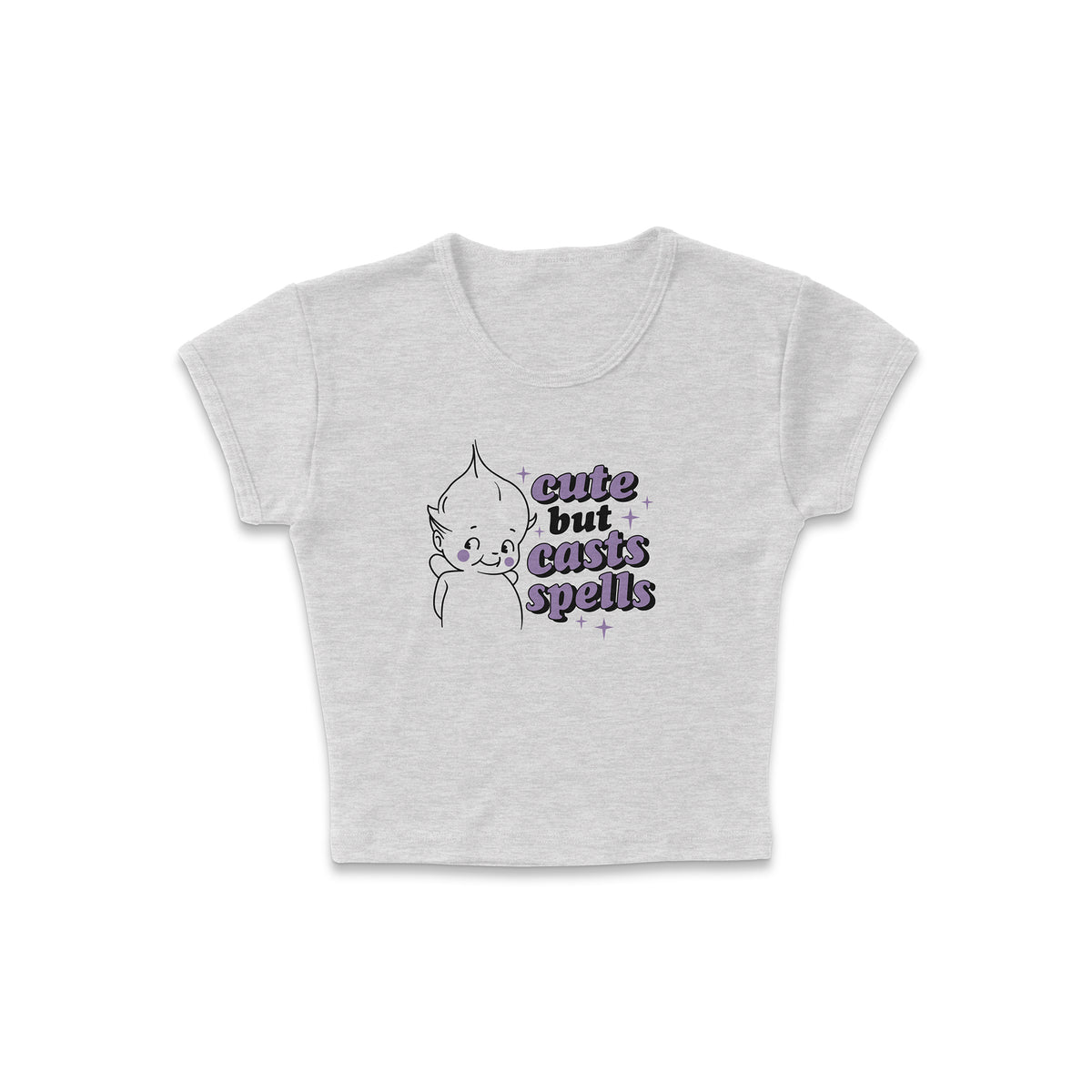 Cute But Casts Micro Rib Baby Tee
