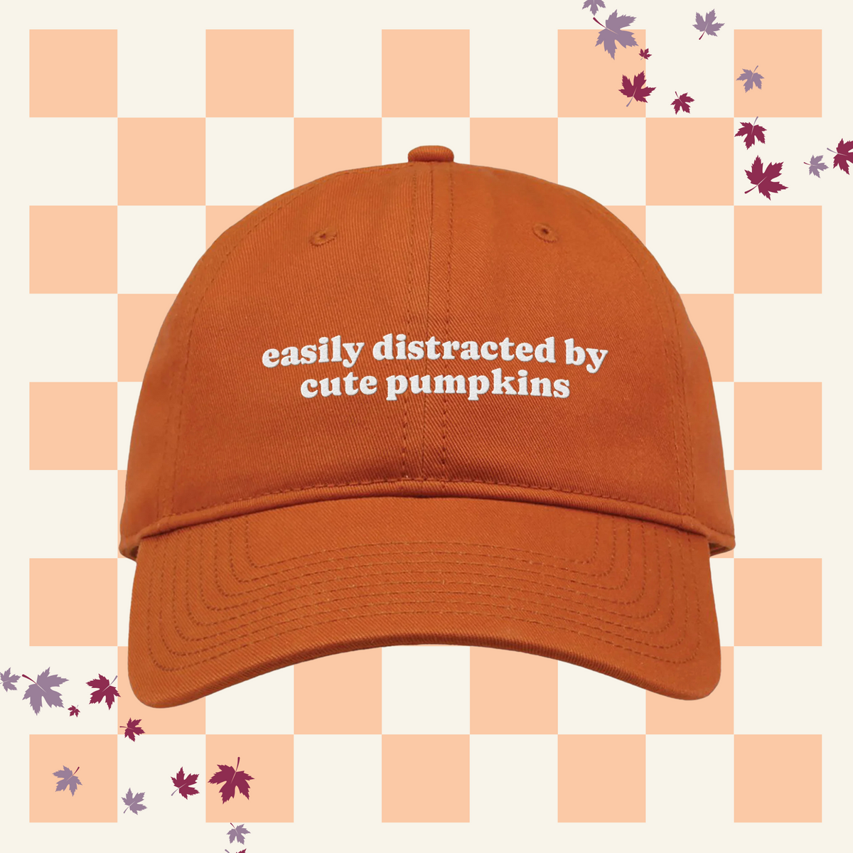 Cute Pumpkins Embroidered Classic Twill Cap