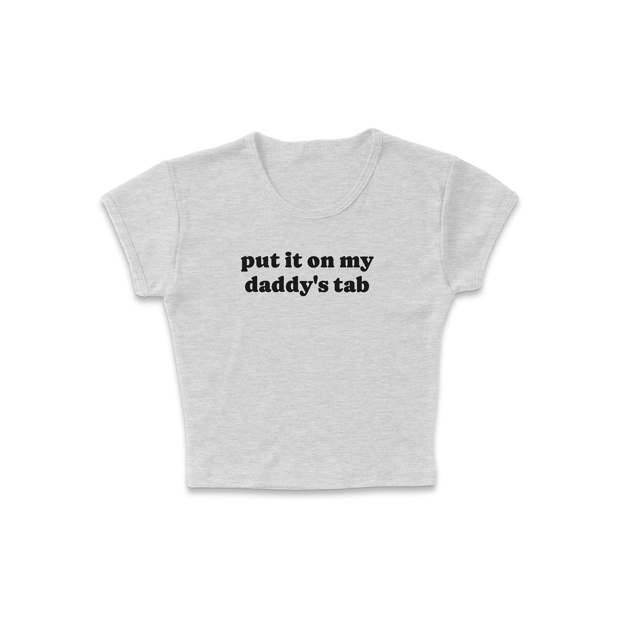 Daddy&#39;s Tab Micro Rib Baby Tee