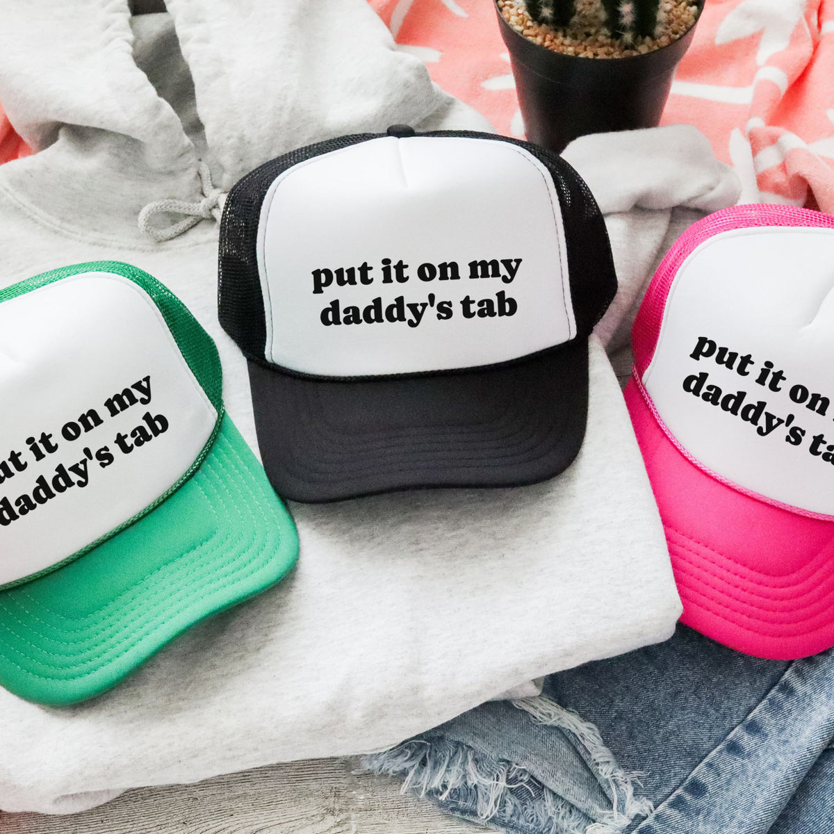 Daddy&#39;s Tab Mesh Back Trucker Hat