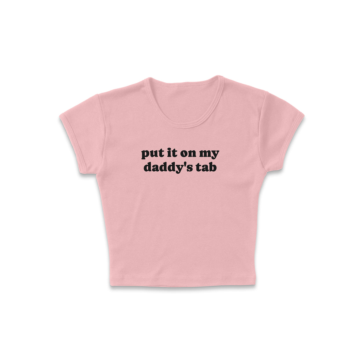 Daddy&#39;s Tab Micro Rib Baby Tee