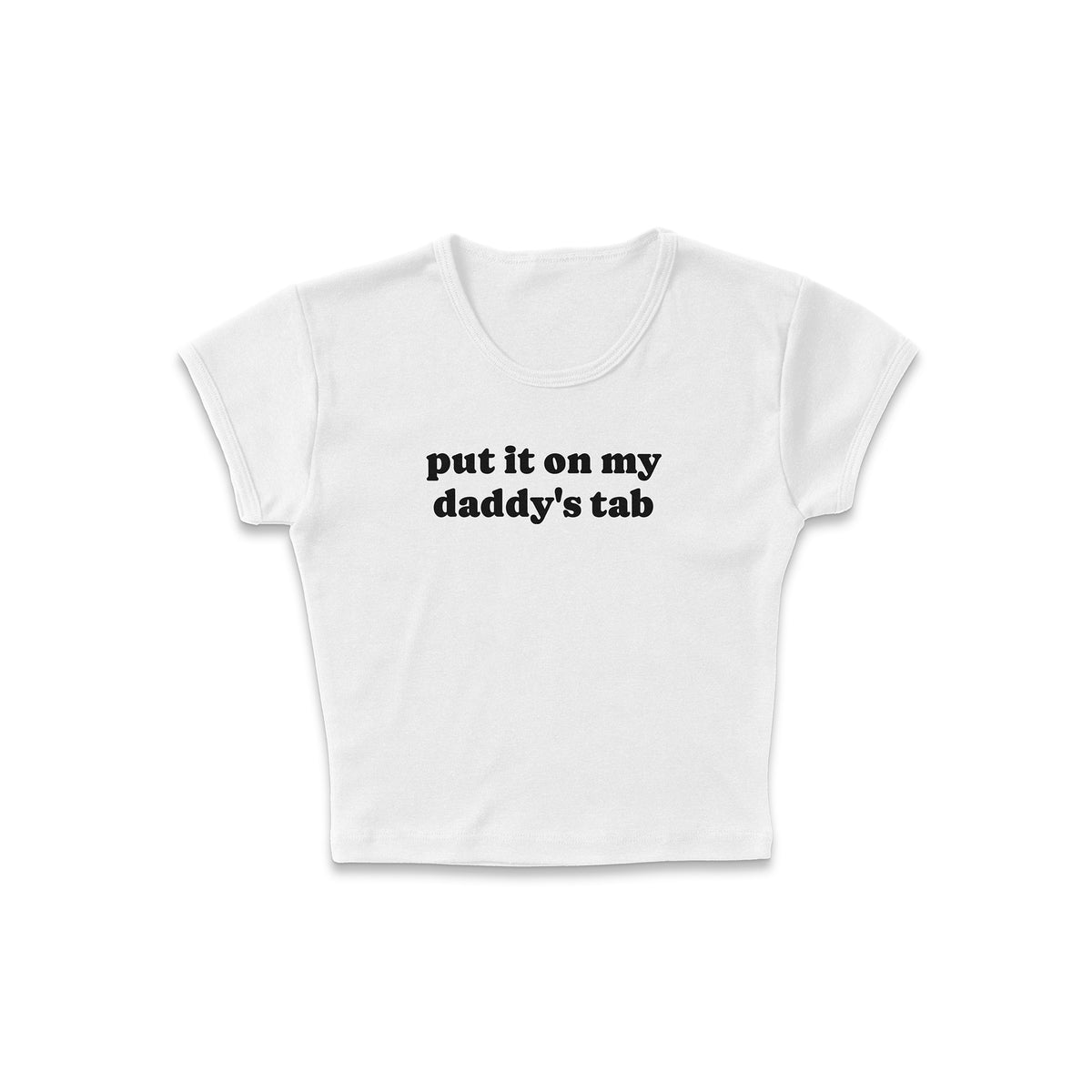 Daddy&#39;s Tab Micro Rib Baby Tee