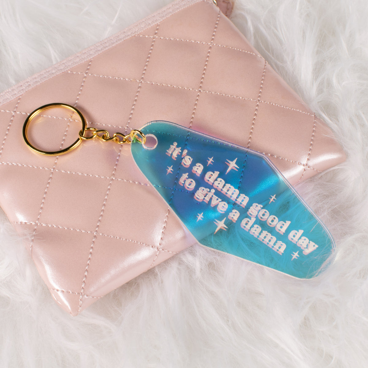 Dang Good Day Iridescent Motel Keychain