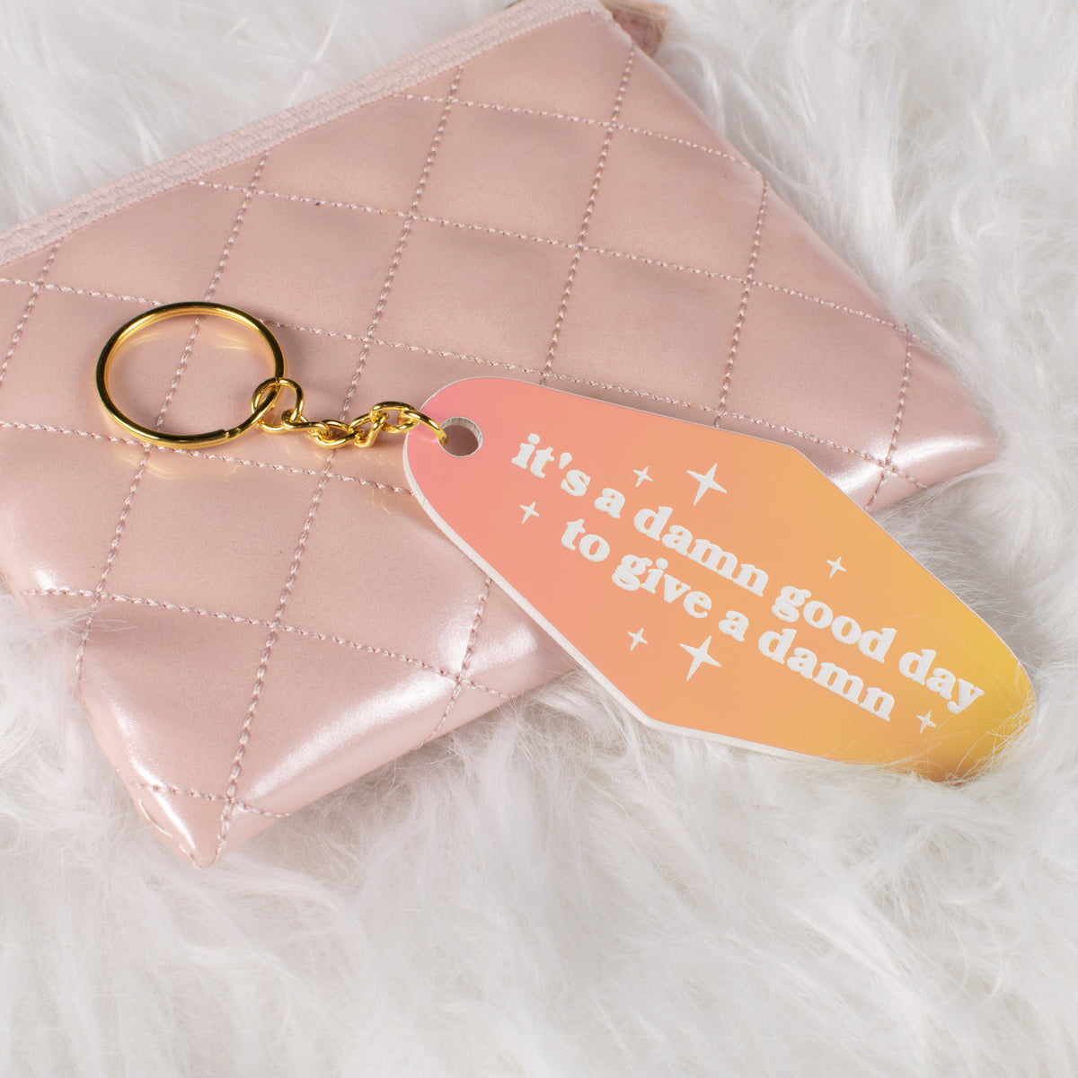 Dang Good Day Iridescent Motel Keychain