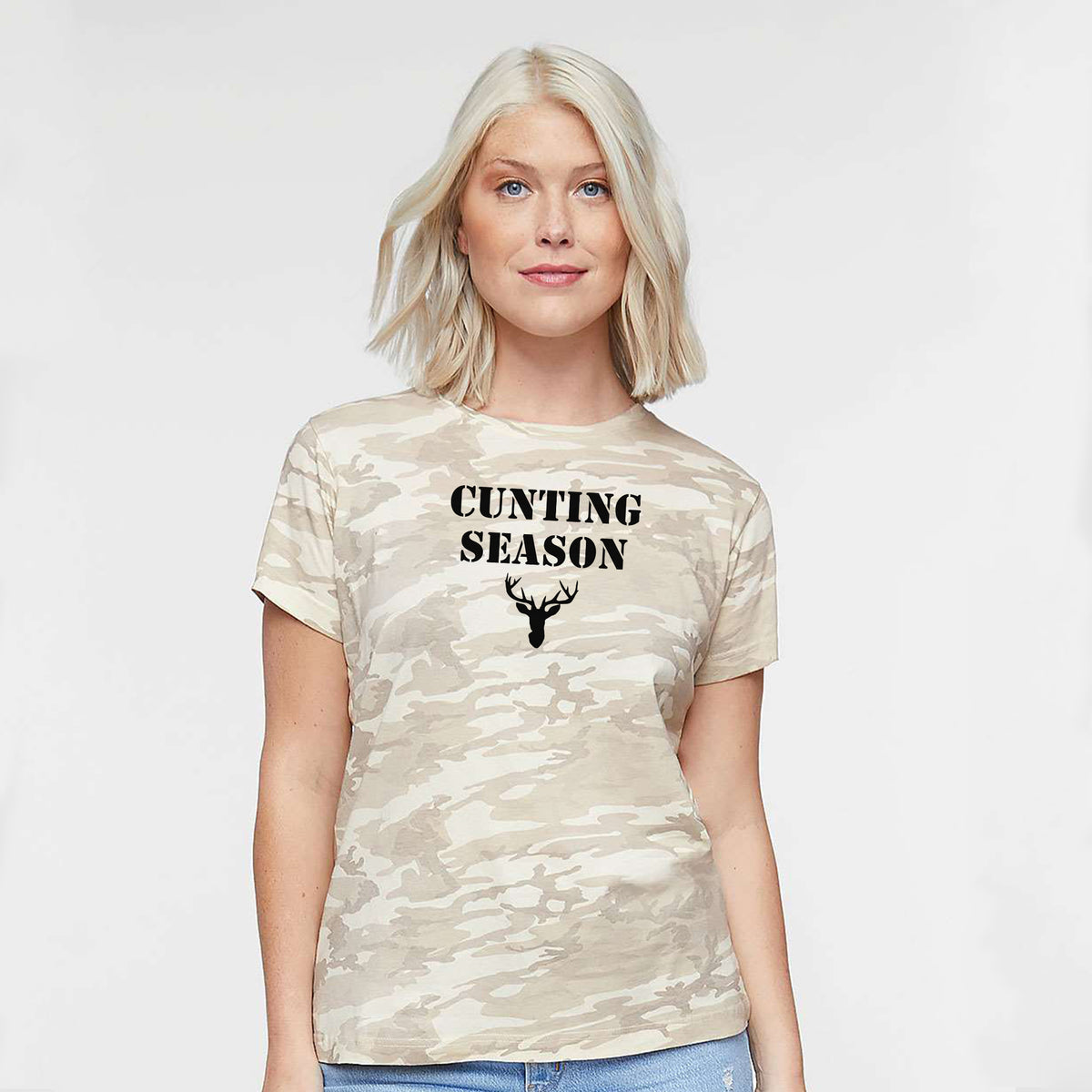 Dark Cunting Season Women&#39;s Fine Jersey Tee