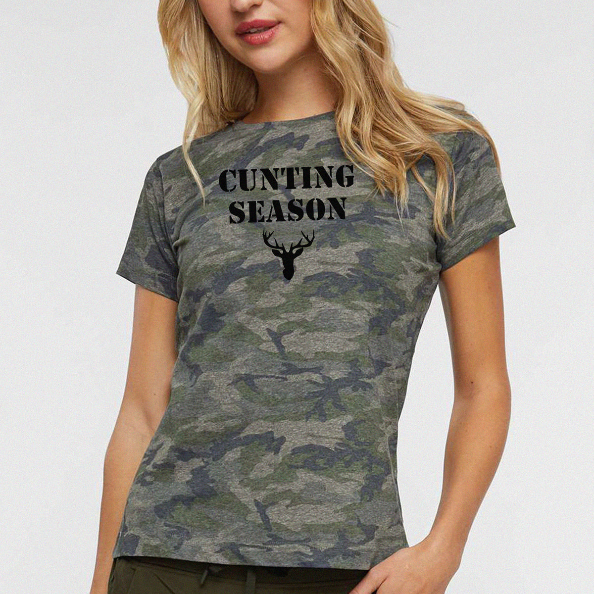 Dark Cunting Season Women&#39;s Fine Jersey Tee
