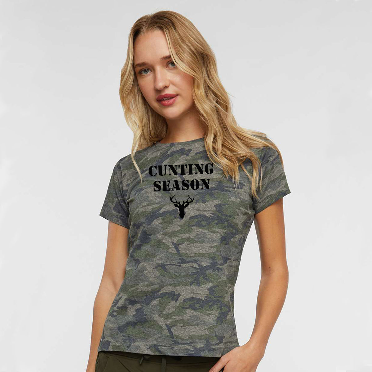 Dark Cunting Season Women&#39;s Fine Jersey Tee