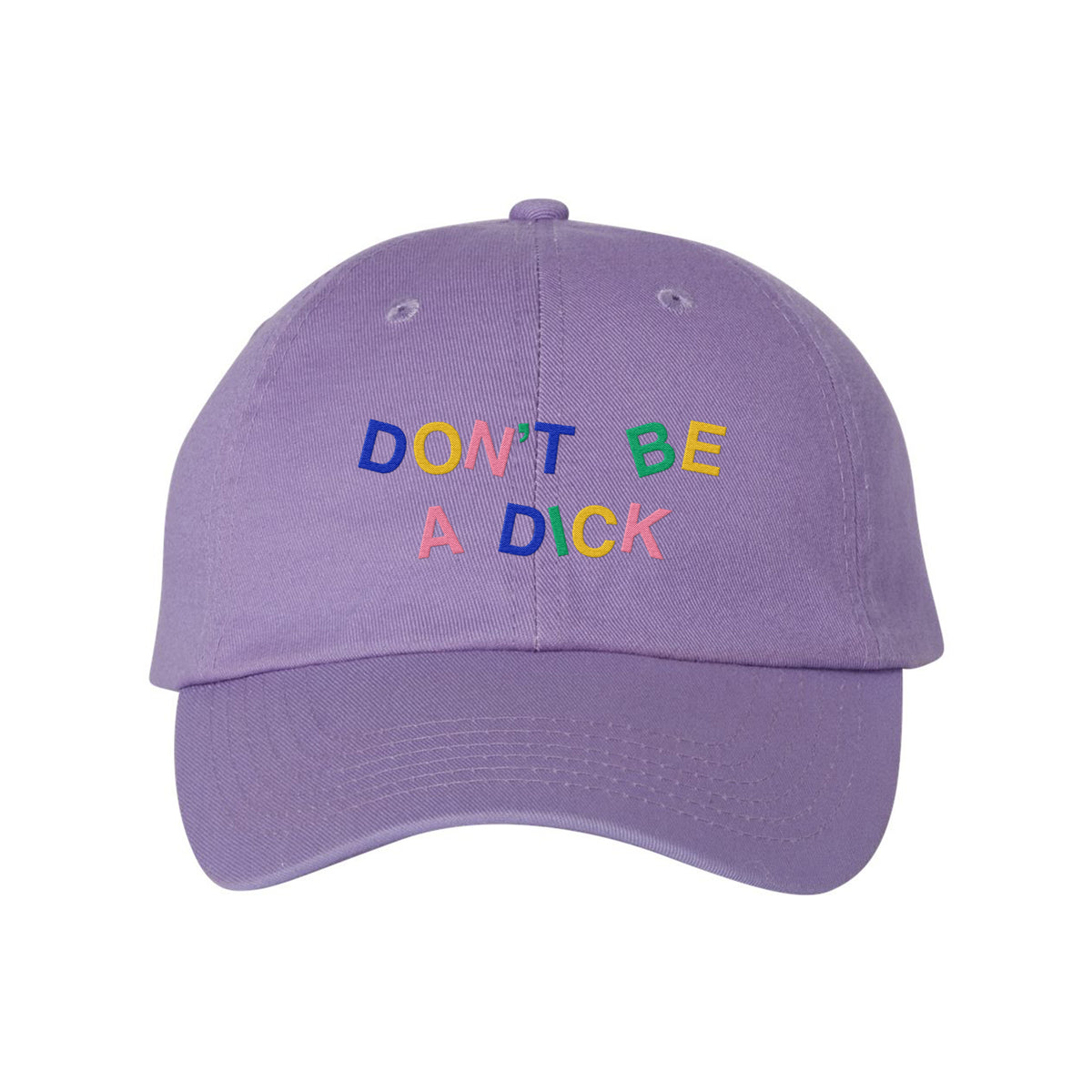 Don&#39;t Be A Dick Embroidered Bio-Washed Classic Dad Hat
