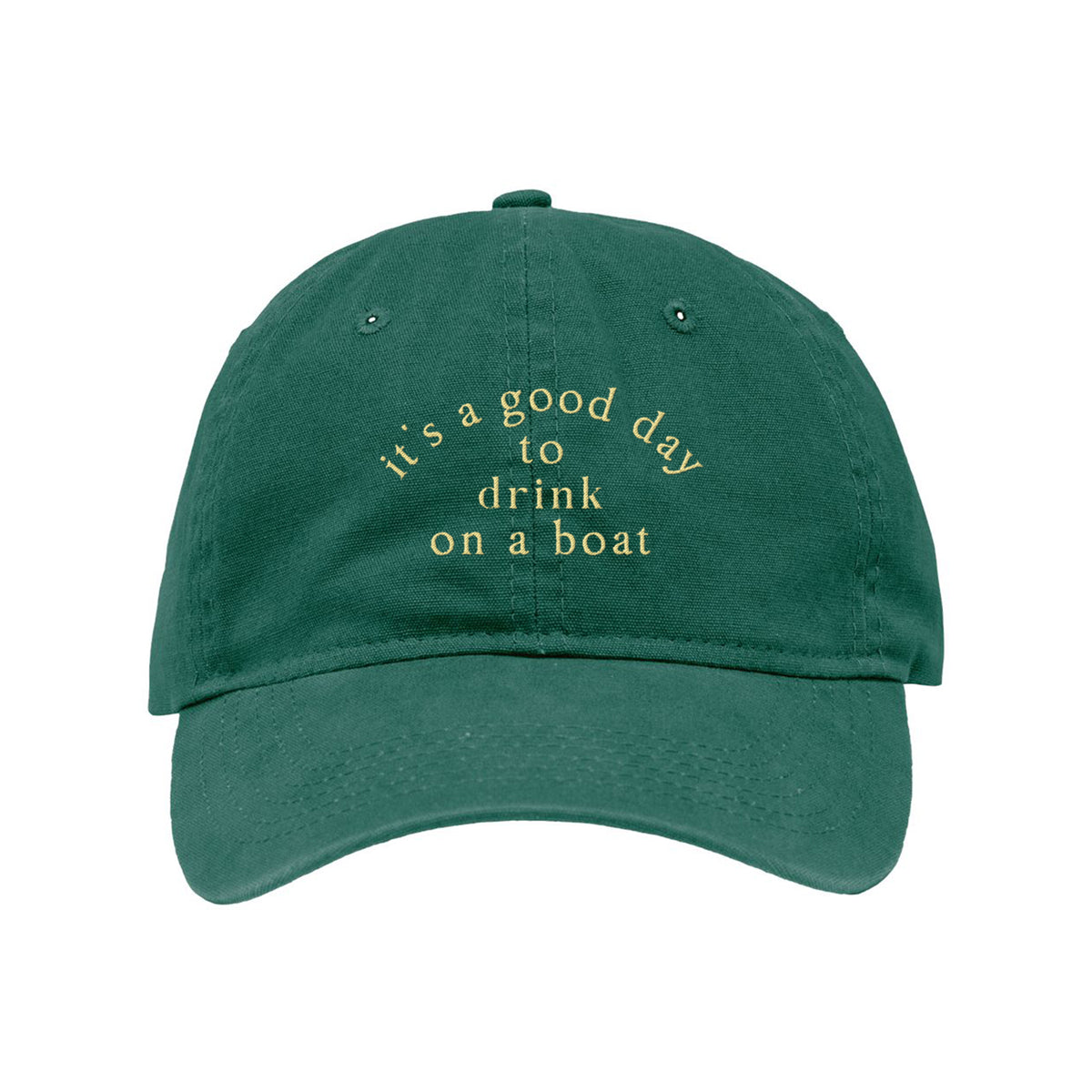 Drink On A Boat Embroidered Bio-Washed Classic Dad Hat