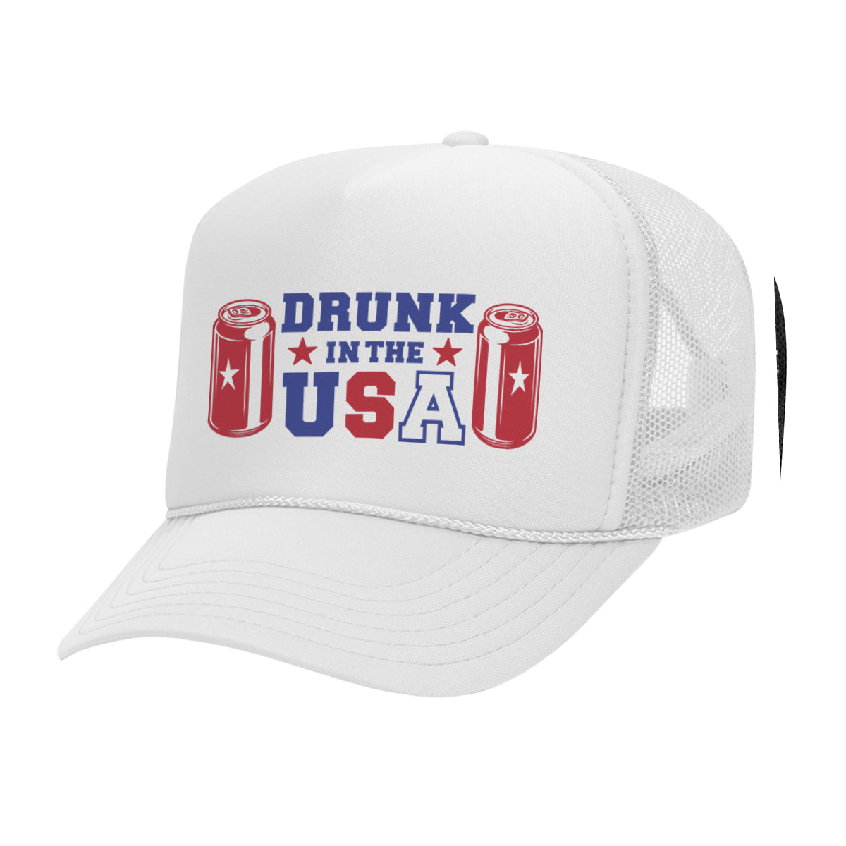 Drunk In The USA Mesh Back Trucker Hat