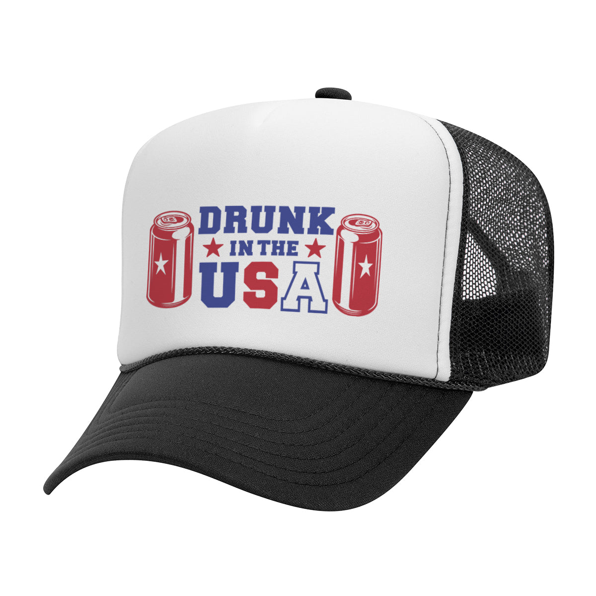 Drunk In The USA Mesh Back Trucker Hat