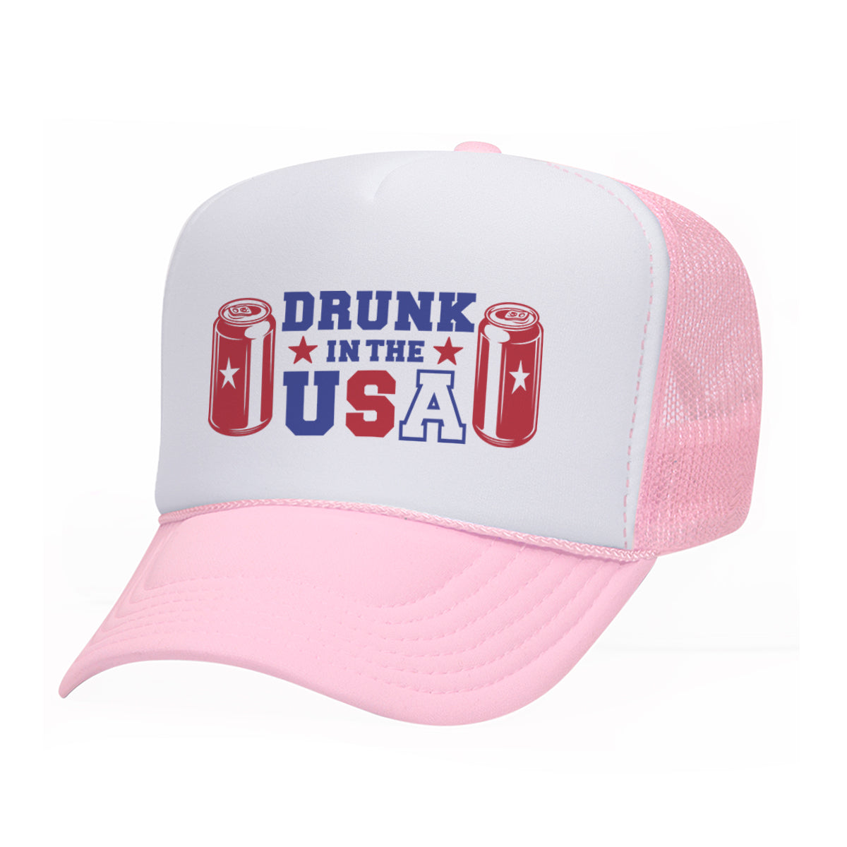 Drunk In The USA Mesh Back Trucker Hat