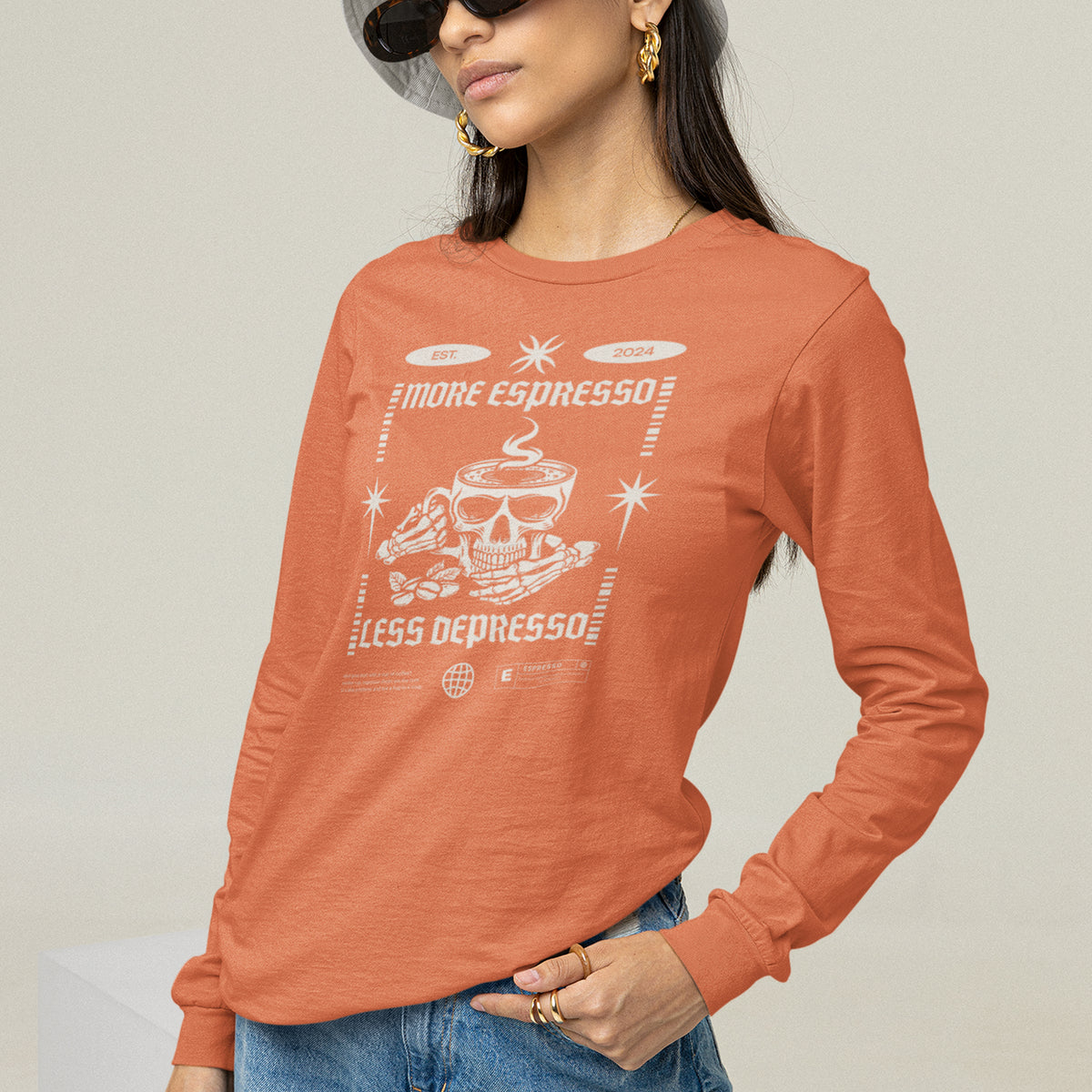 Espresso for Depresso Long Sleeve Shirt