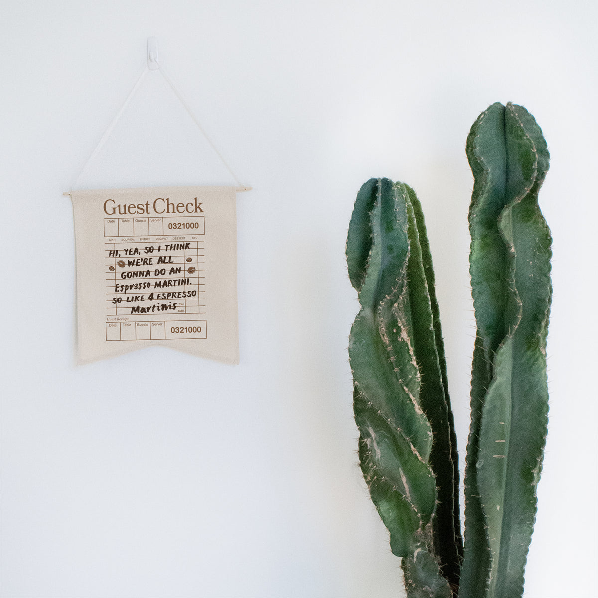 Espresso Martini Guest Check Wall Hang