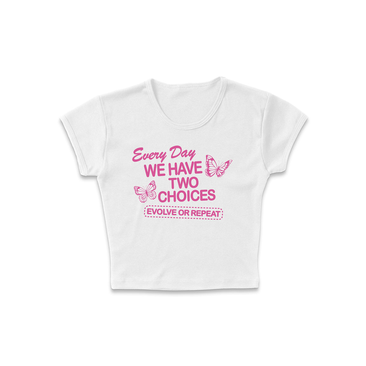 Evolve or Repeat Micro Rib Baby Tee