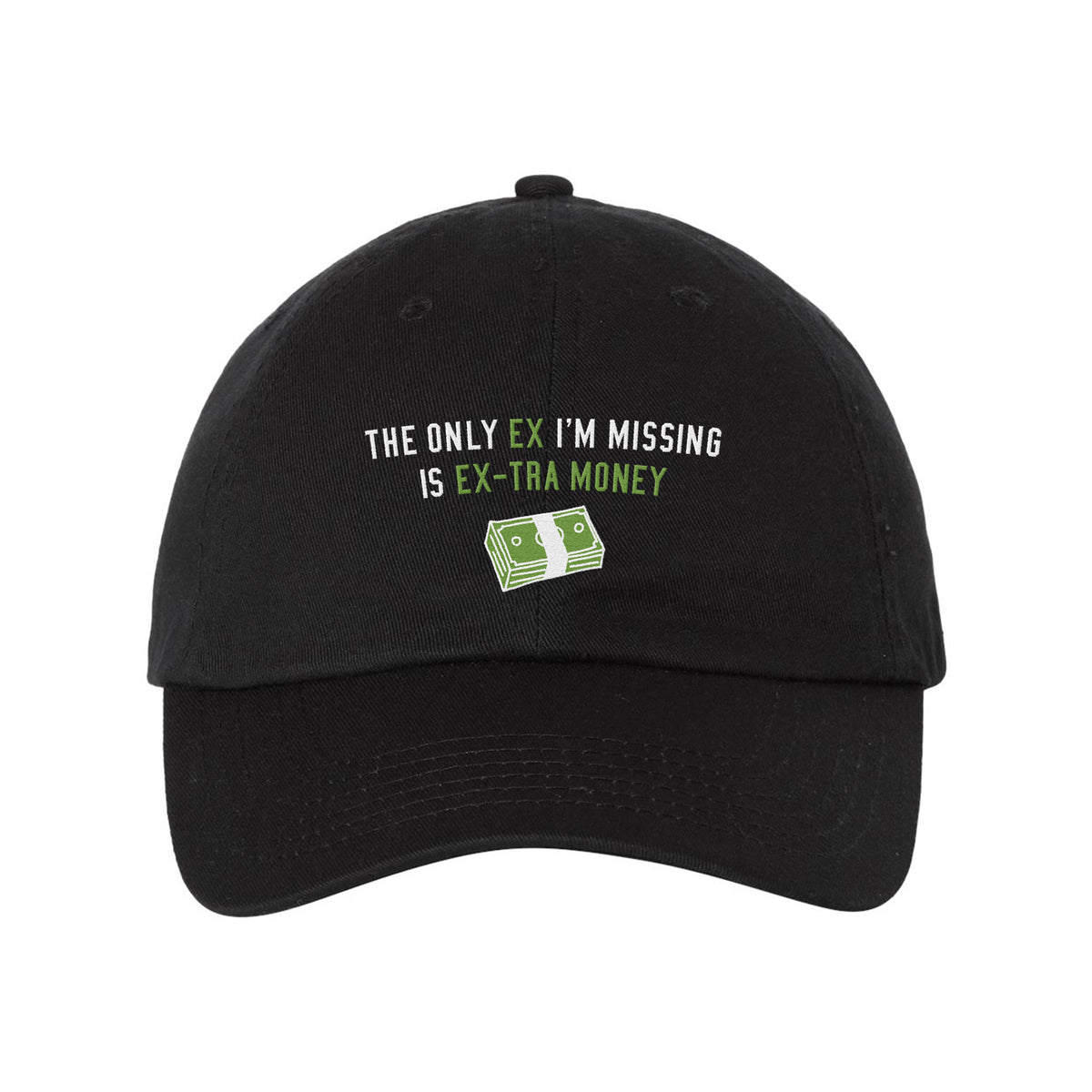 Extra Money Embroidered Bio-Washed Classic Dad Hat