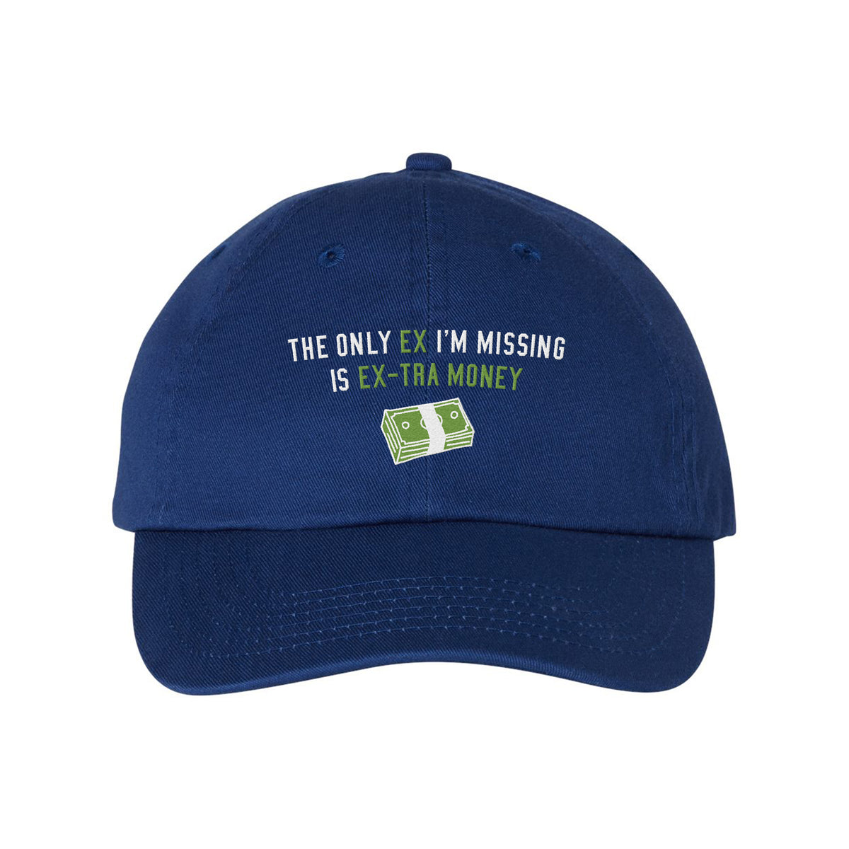 Extra Money Embroidered Bio-Washed Classic Dad Hat