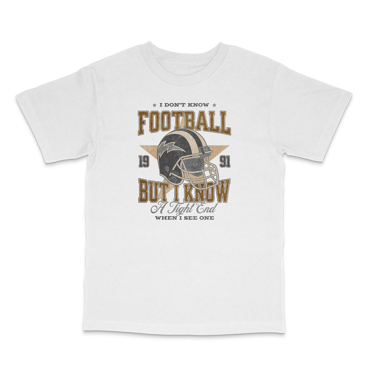 Sporty Football Tight Ends Heavyweight Shirt