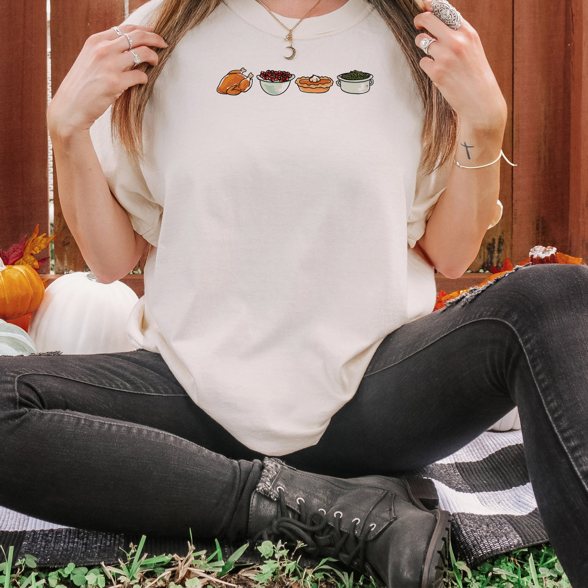 Festive Foods Line Shirt