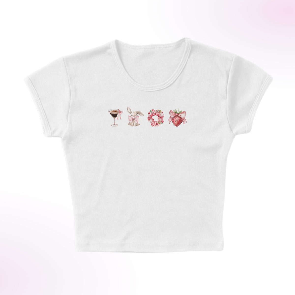 Coquette Row Micro Rib Baby Tee