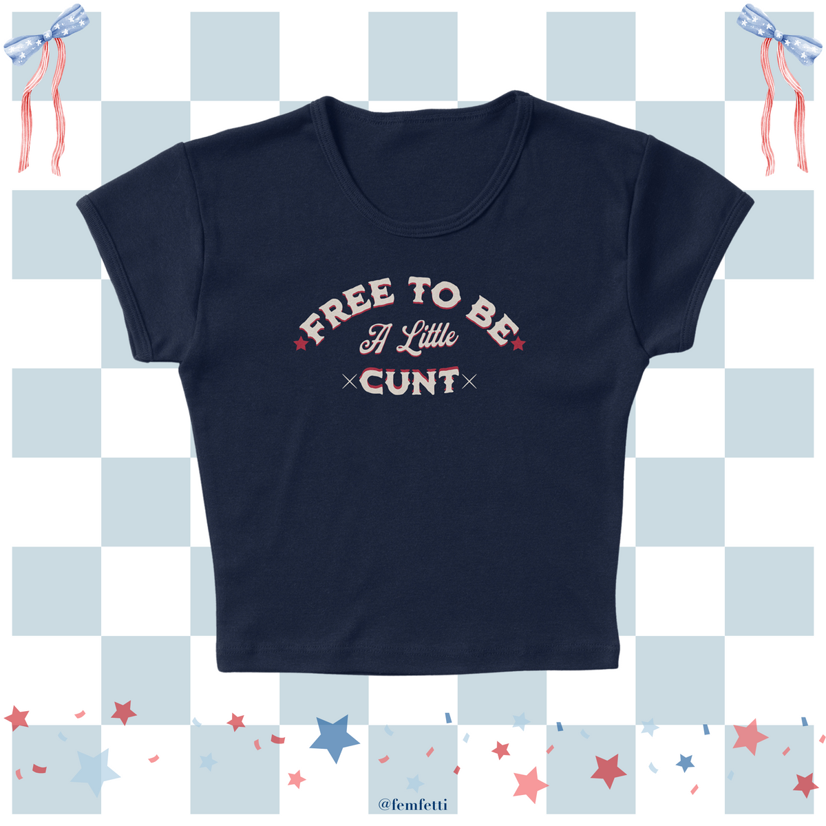 Free To Be Me Micro Rib Baby Tee