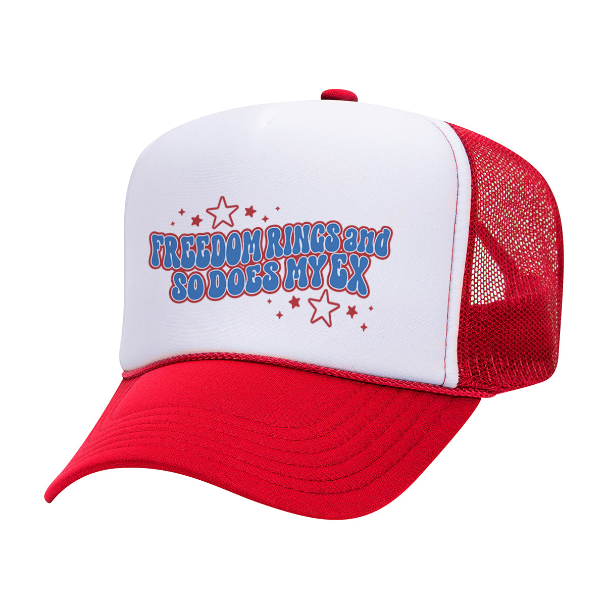 Freedom Rings Mesh Back Trucker Hat