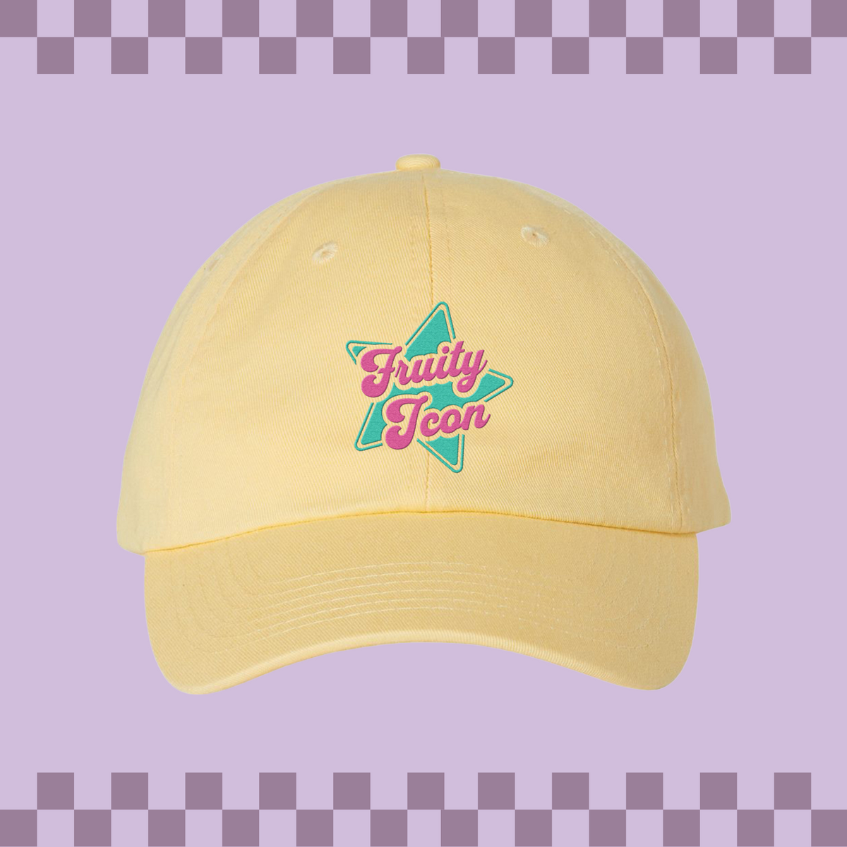 Fruity Icon Embroidered Bio-Washed Classic Dad Hat