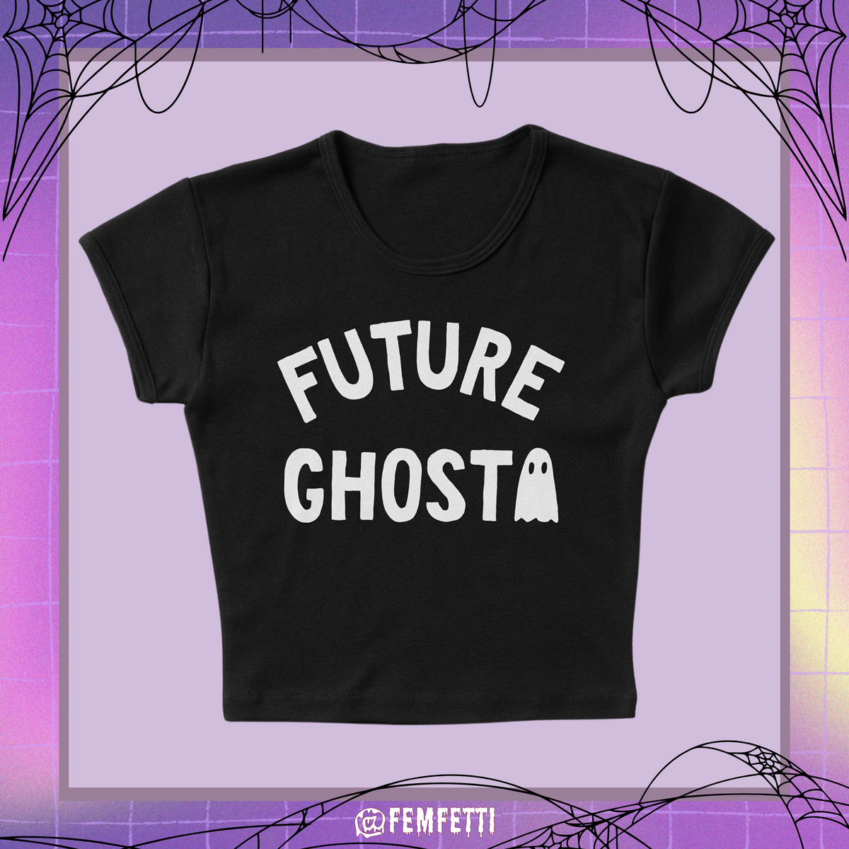 Future Ghost Micro Rib Baby Tee HX