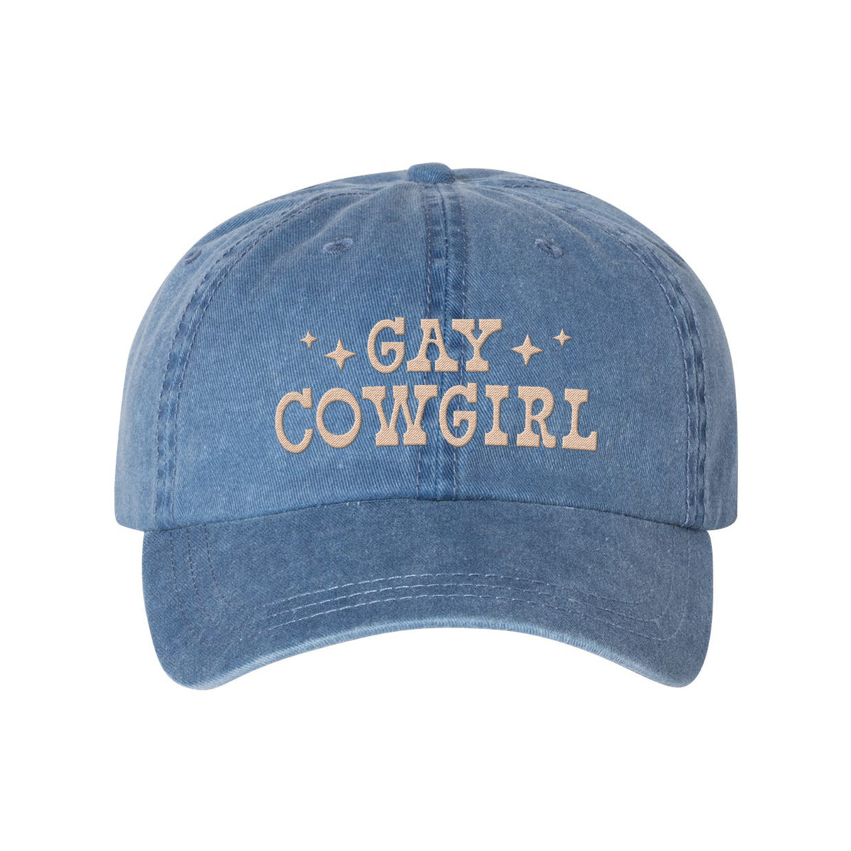 Gay Cowgirl Embroidered Pigment-Dyed Cap