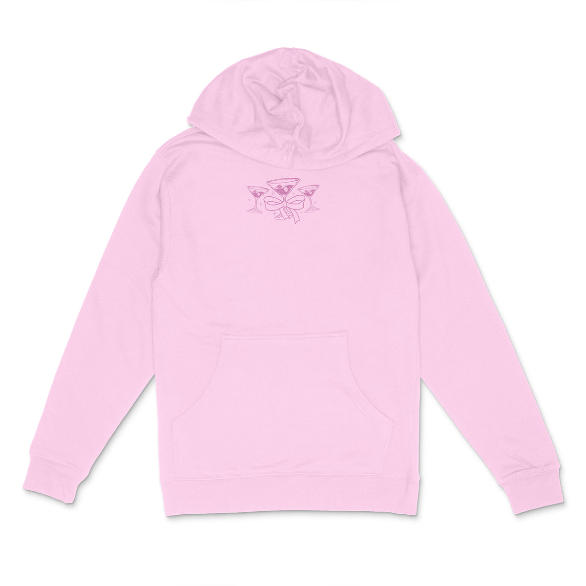 Girlhood Martinis Front and Back Midweight Sweat Set Hoodie