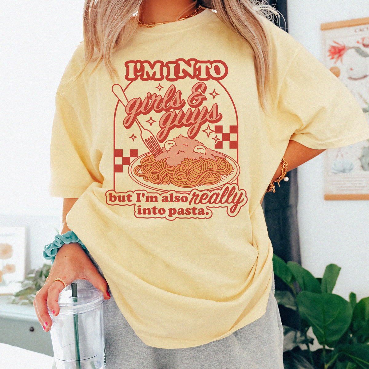 Girls Guys And Pasta Shirt