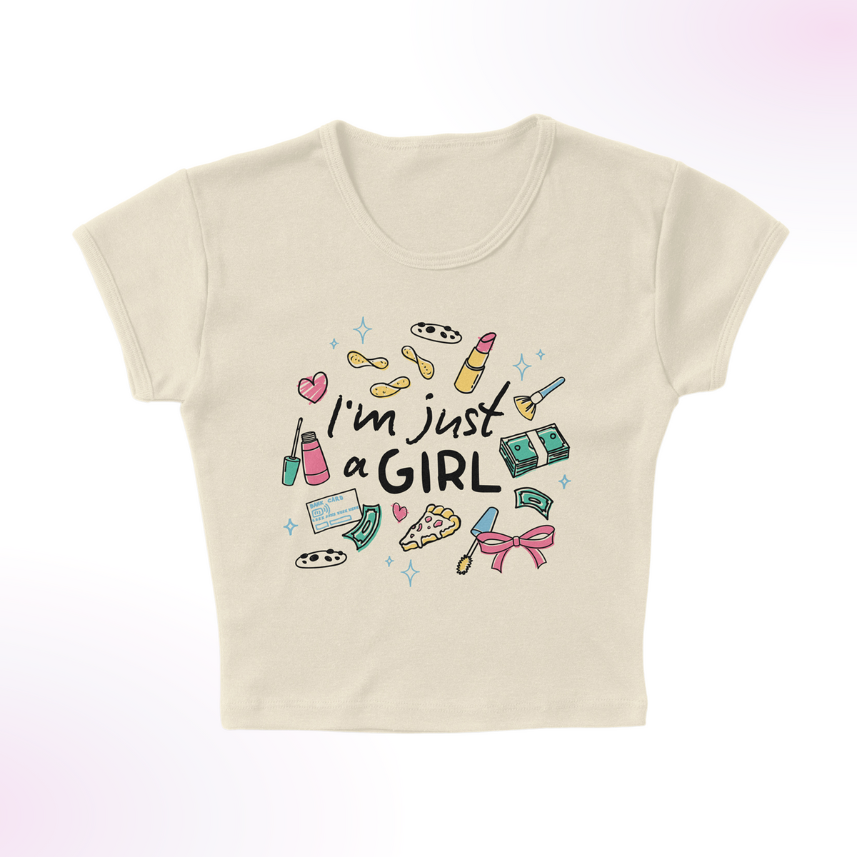 Girly Doodles Micro Rib Baby Tee