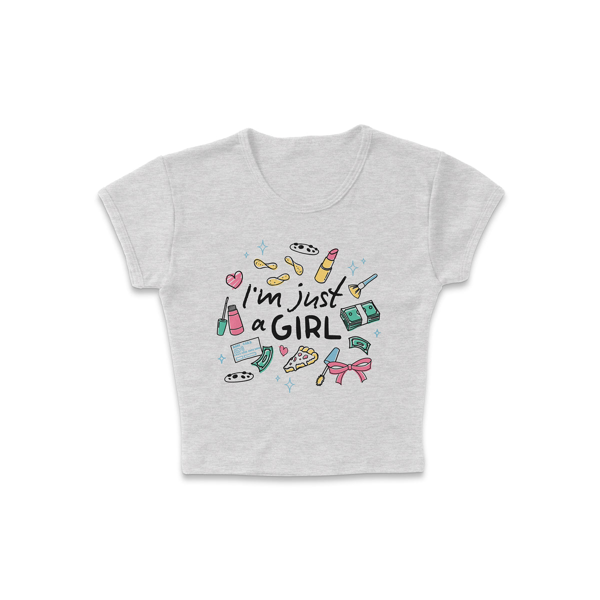 Girly Doodles Micro Rib Baby Tee