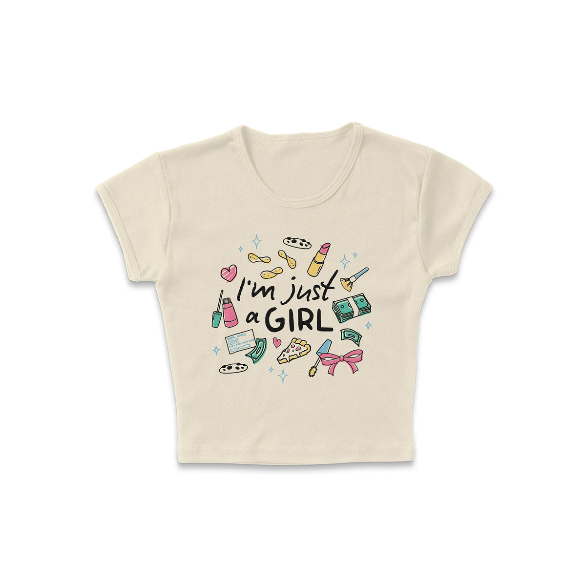 Girly Doodles Micro Rib Baby Tee